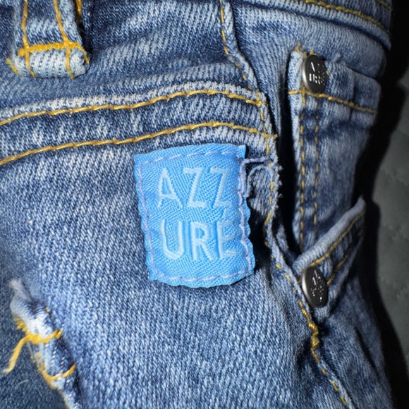 Azzure Denim Jeans with Unique Pattern. Size 34 GUC - Picture 9 of 9